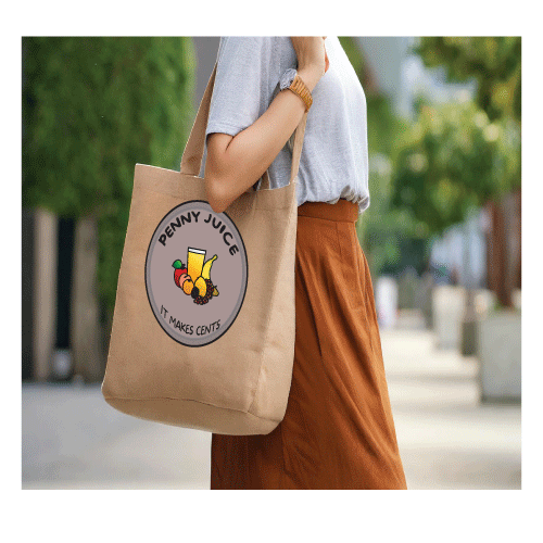 Logo on a bag.