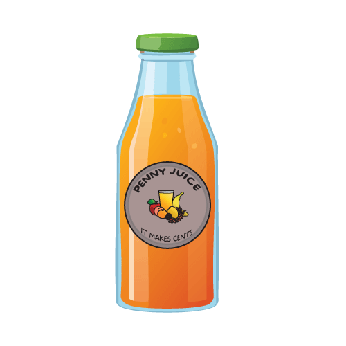 Logo on a bottle.
